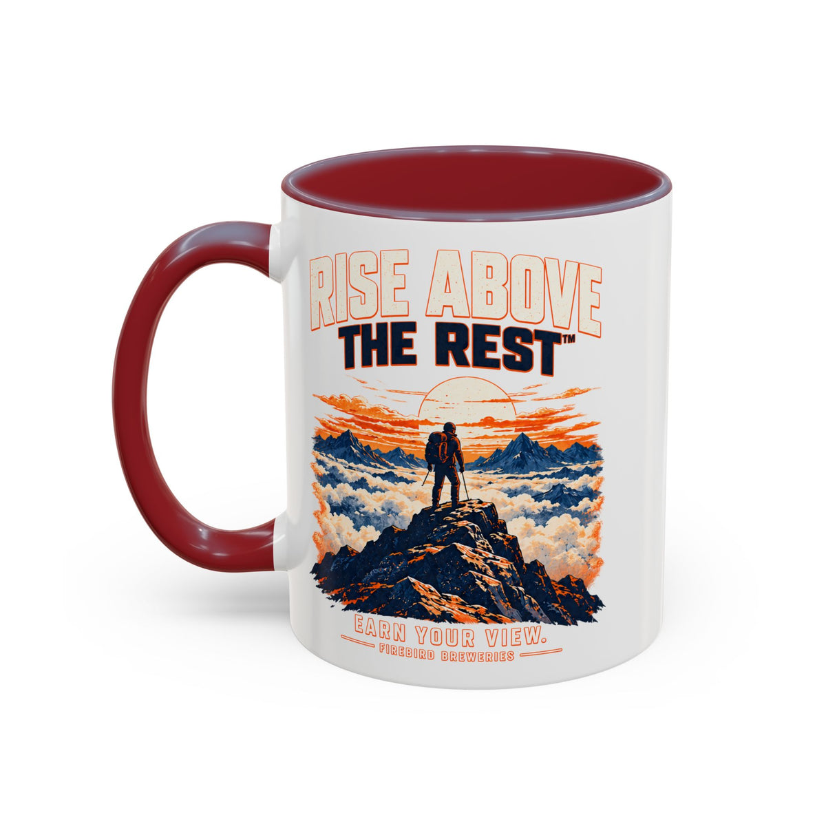 Mountain Sunrise Accent Coffee Mug - Scenic Nature Coffee Cup (11/15oz)