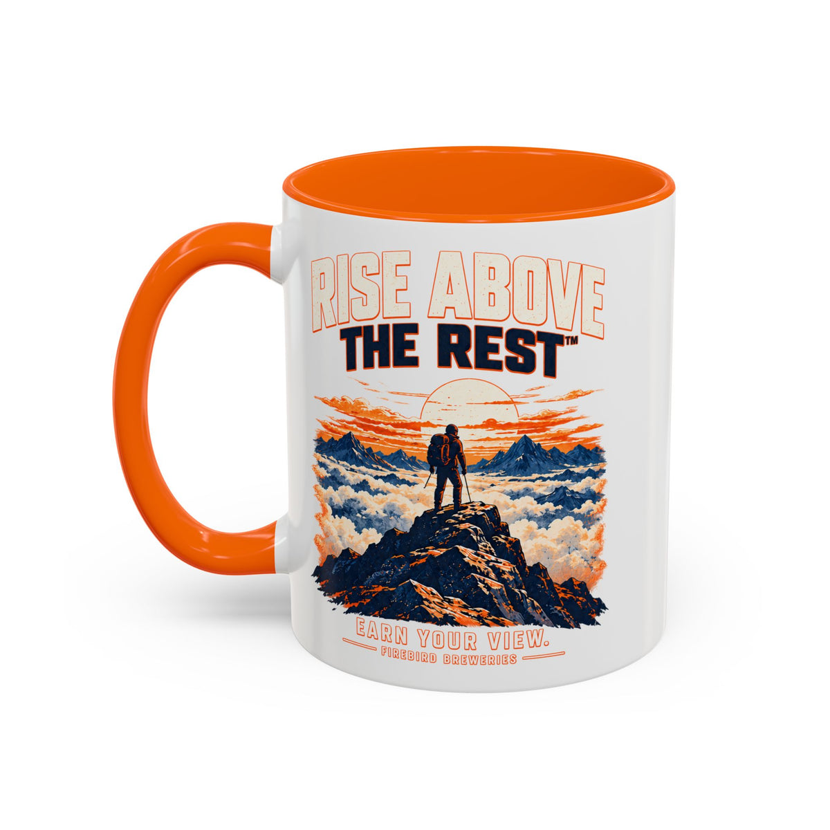 Mountain Sunrise Accent Coffee Mug - Scenic Nature Coffee Cup (11/15oz)