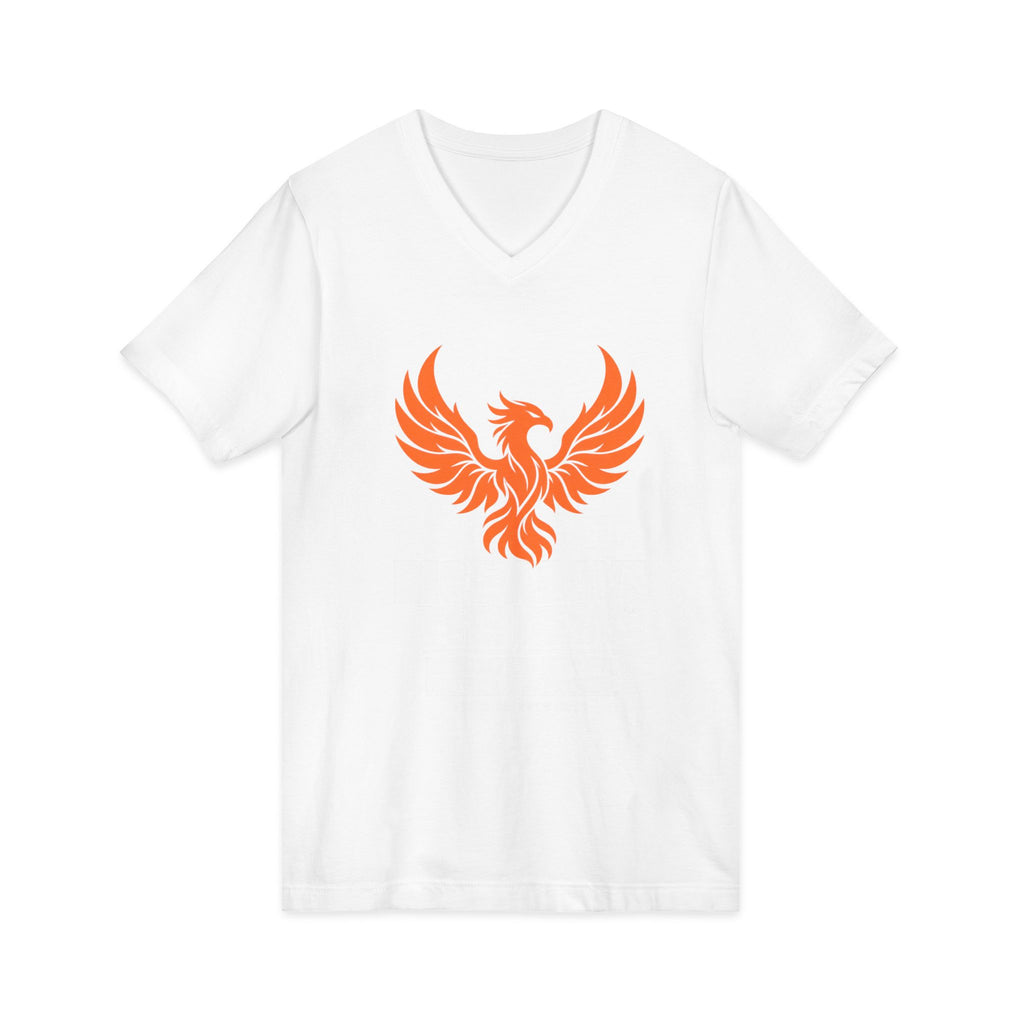 Firebird Adventure V-Neck Tee — Rise Above the Rest™ Mountain Graphic