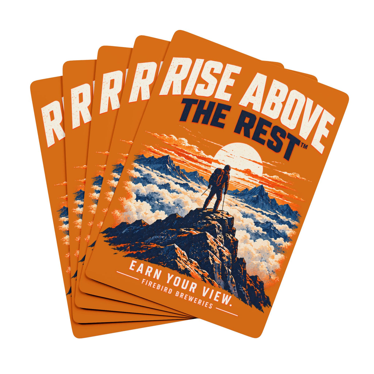 Rise Above The Rest Poker Playing Cards – Scenic Mountain Deck