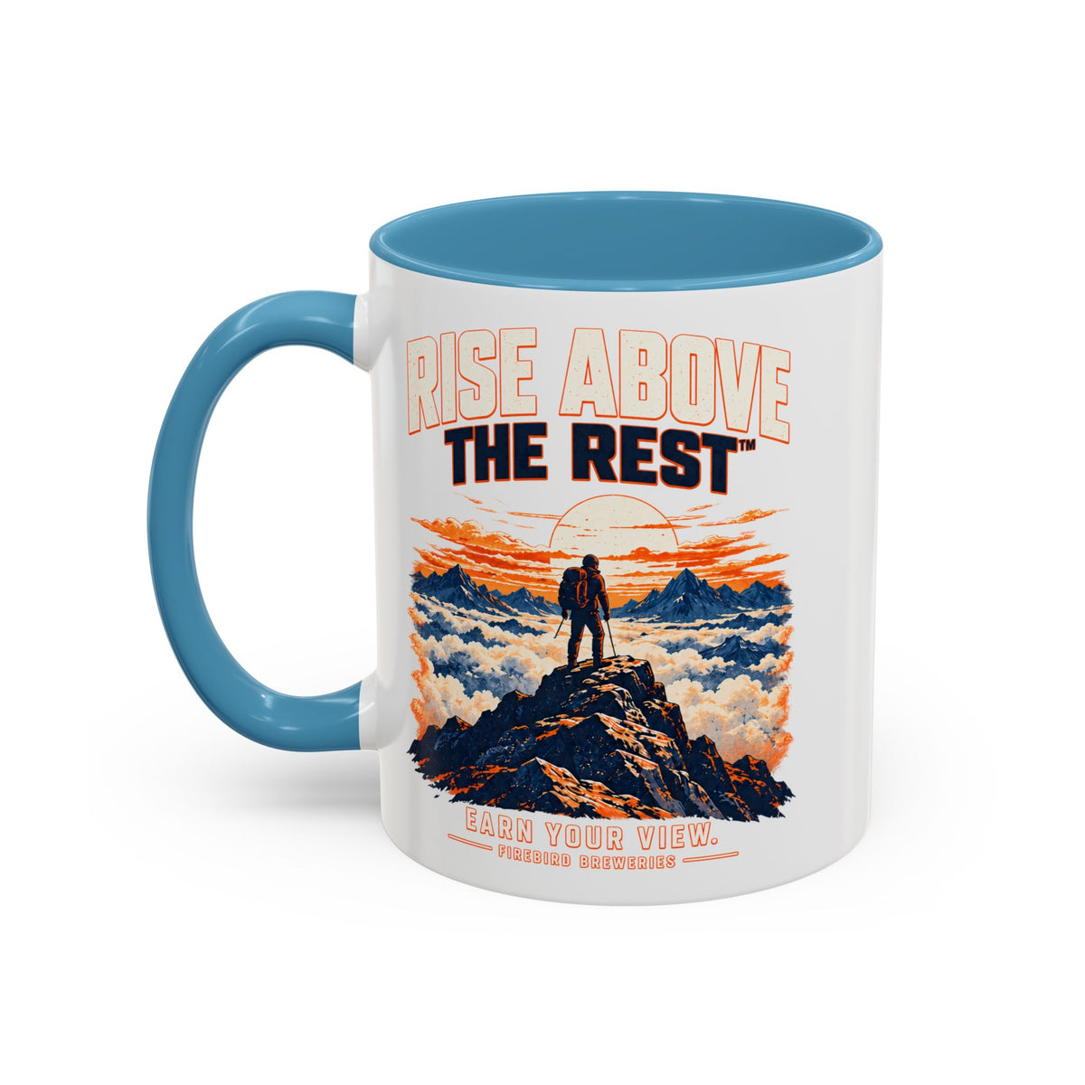 Mountain Sunrise Accent Coffee Mug - Scenic Nature Coffee Cup (11/15oz)
