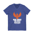 Firebird Adventure V-Neck Tee — Rise Above the Rest™ Mountain Graphic