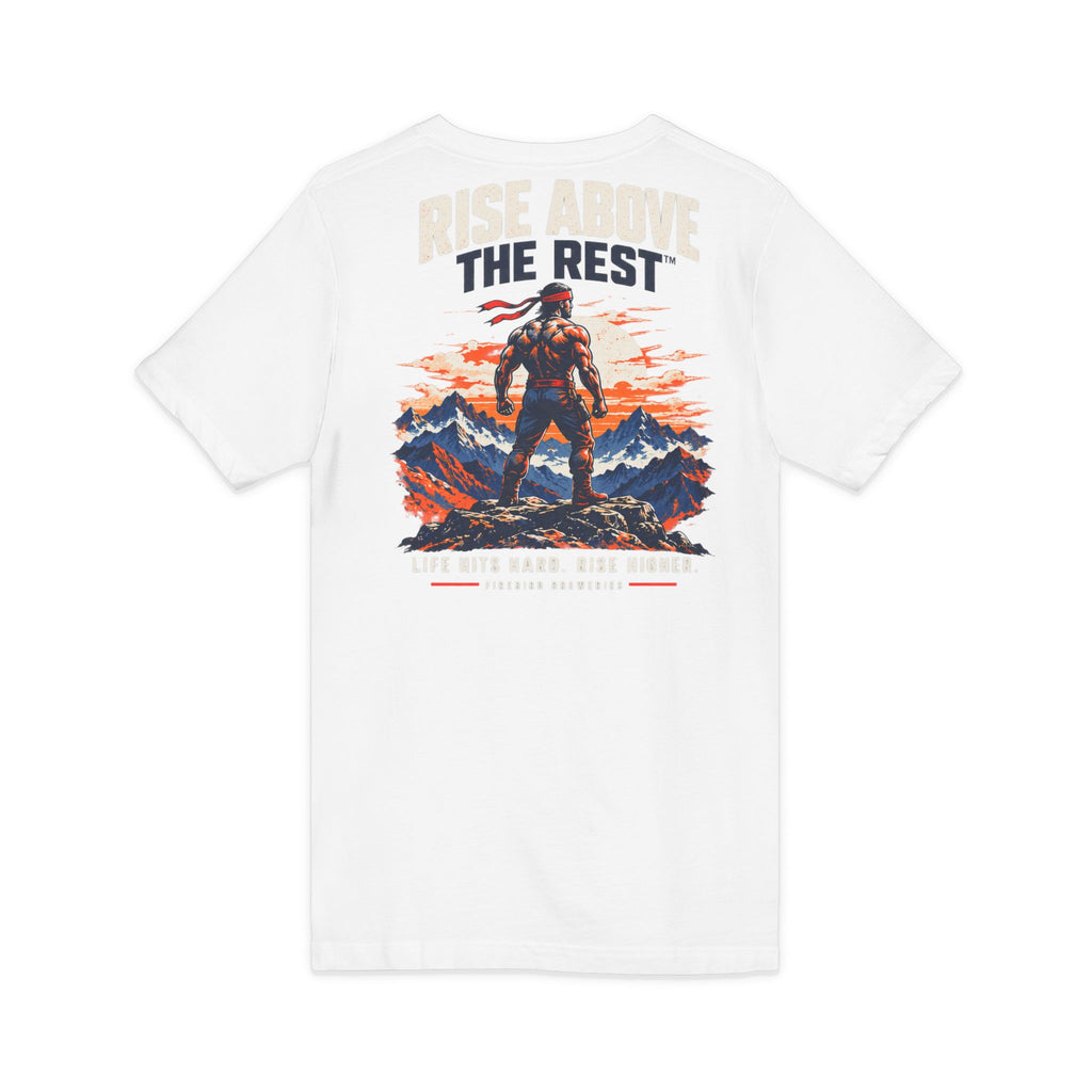 Firebird Adventure V-Neck Tee — Rise Above the Rest™ Mountain Graphic