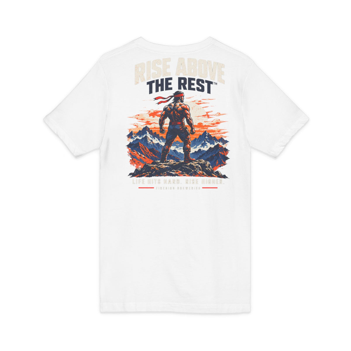 Firebird Adventure V-Neck Tee — Rise Above the Rest™ Mountain Graphic