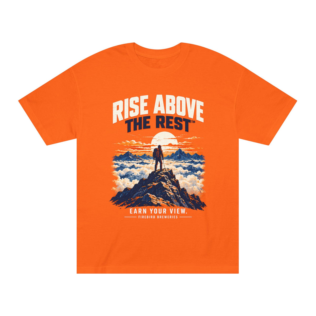 Rise Above the Rest™ T-Shirt — Mountain Hiker Graphic Tee