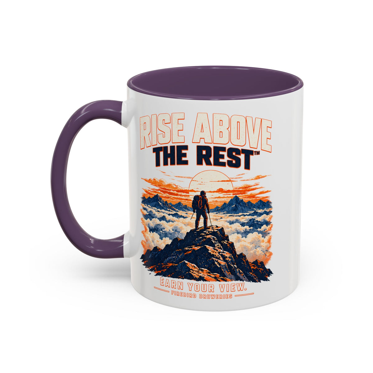 Mountain Sunrise Accent Coffee Mug - Scenic Nature Coffee Cup (11/15oz)