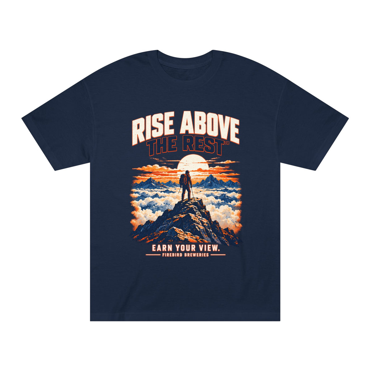 Rise Above the Rest™ T-Shirt — Mountain Hiker Graphic Tee