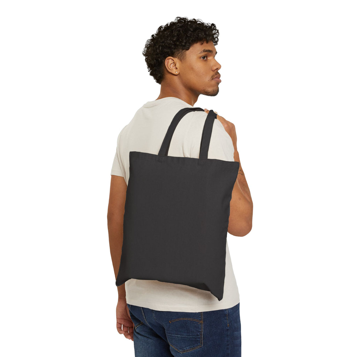 Rise Above the Rest™ Canvas Tote Bag — Beverage Splash Design