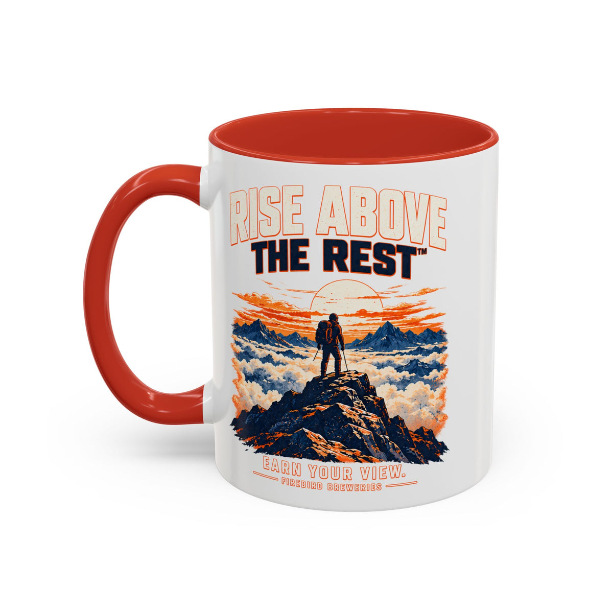 Mountain Sunrise Accent Coffee Mug - Scenic Nature Coffee Cup (11/15oz)